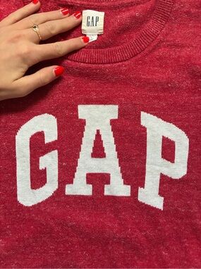 GAP Red Sweatshirt with White Logo